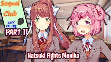 Natsuki Tries To Fights Monikapart 11ddlc Sequel Club Back