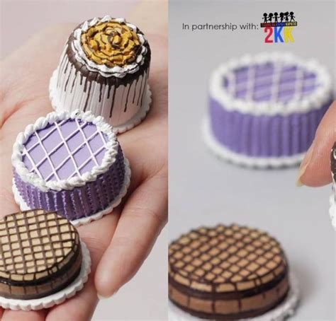 These miniature Conti’s cakes are not edible but they’re for a good ...