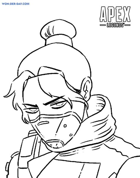 Apex Legends Coloring Pages Octane Tansymaryam