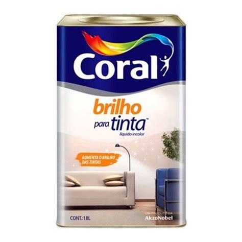 Brilho Para Tinta Coral Incolor L No Shoptime