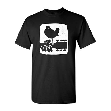 Woodstock Textured Guitar Logo T Shirt