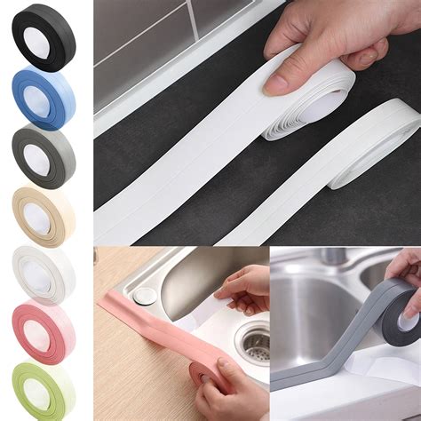 Toilet Caulk Strip Mold Resistant Caulk Strip Waterproof Self Adhesive