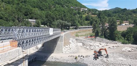 Ponte Lenzino Aperto Al Traffico Il Ponte Provvisorio Sulla Ss Di