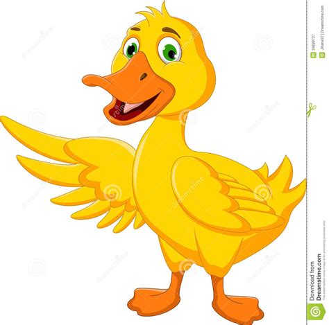 White Cartoon Ducks Clip Art