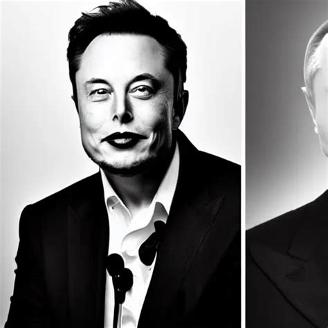 A Portrait Of Elon Musk Merged With Vladimir Putin Stable Diffusion