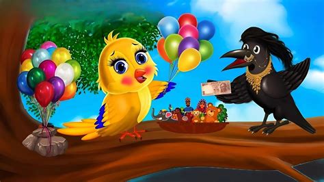 Balloon Tuni Chidiya Cartoon Moral Birds Story In Urdu Hindi Youtube