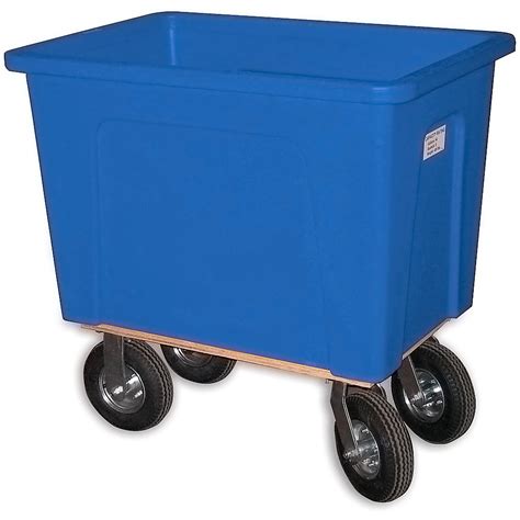 Wesco Gallon Bushels Plastic Box Truck Pneumatic Wheels