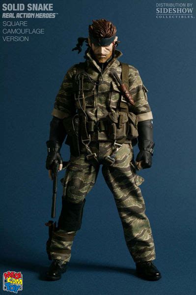 Metal Gear Solid 3 Naked Snake Tiger Stripe Camouflage Figurky A