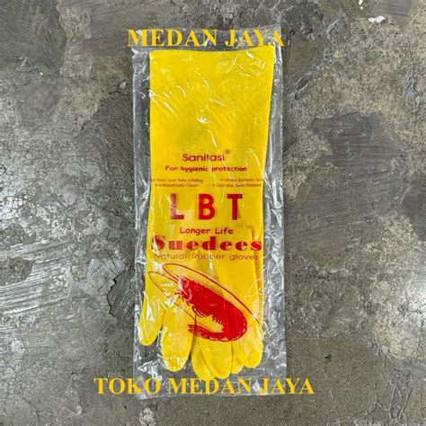 jual sarung tangan karet lobster lbt cap udang  lusin isi  pasang