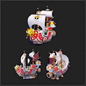 Jual DIY Miniatur Papercraft Thousand Sunny Ship One Piece Simple