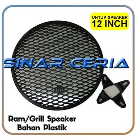 Jual Ram Speaker Plastik 12 Inch Grill Tutup Cover Casing Speaker 12