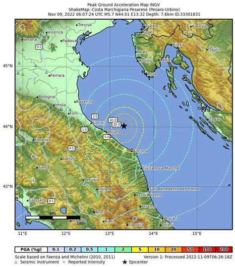 Terremoto Forte Scossa Oggi In Mare Davanti A Rimini Pesaro E Ancona