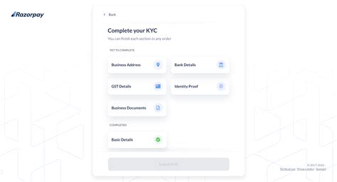 Submit Kyc Details Razorpay Docs