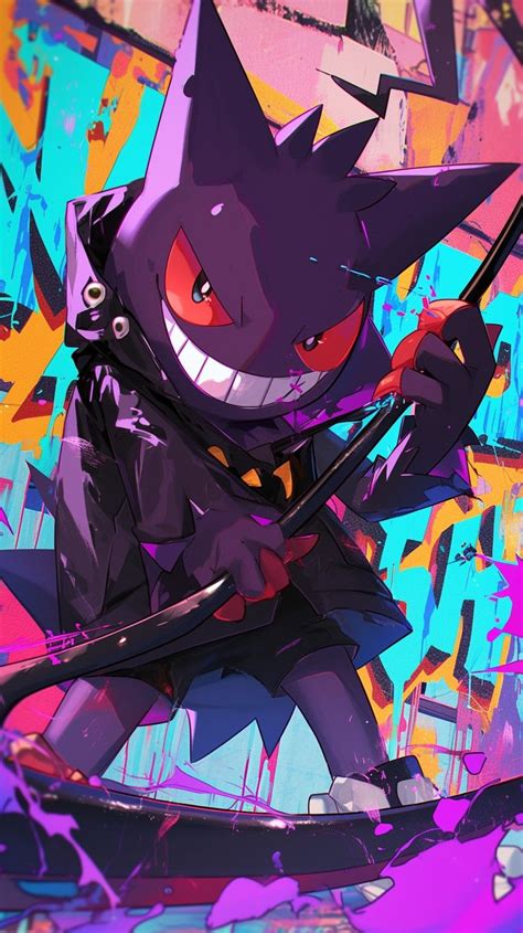 Graffiti Cyberpunk Reaper Gengar Made By Silverbloom In 2024 Gengar