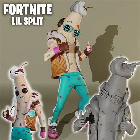 Stl File Chapter 4 Season Og Skin Fortnite Figure Pack Lil Split