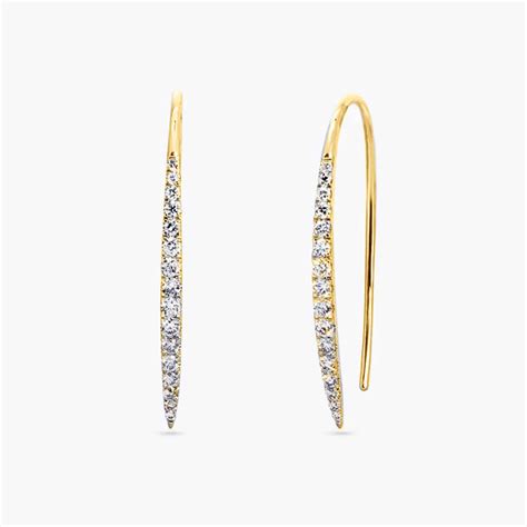 18ct Yellow Gold Diamond Earrings Cerrone Jewellers