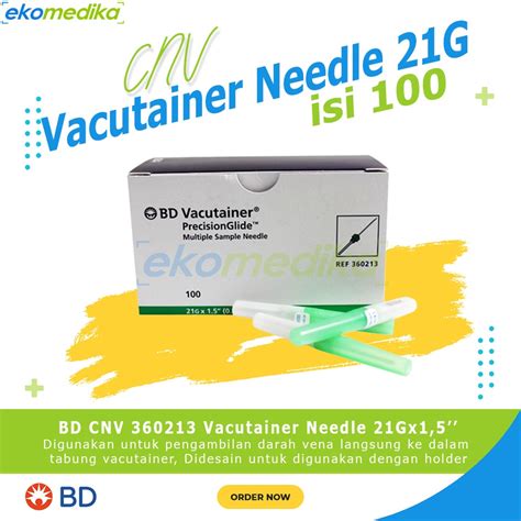 Jual BD CNV 360213 Vacutainer Needle 21G Isi 100 Pcs Shopee Indonesia