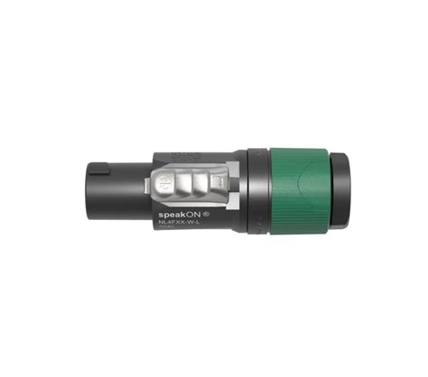 Neutrik Nl Fxx W L Pole Speakon Connector Green