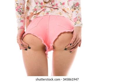 Attractive Sexy Ass Shorts White Background Stock Photo 345861956 Shutterstock