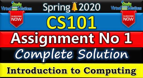 CS101 Assignment 1 Solution 2020 Spring 2020 Virtual Study Solutions