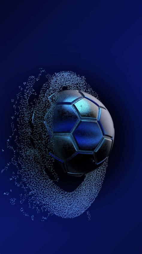 Download Blue Soccer Ball Picture | Wallpapers.com