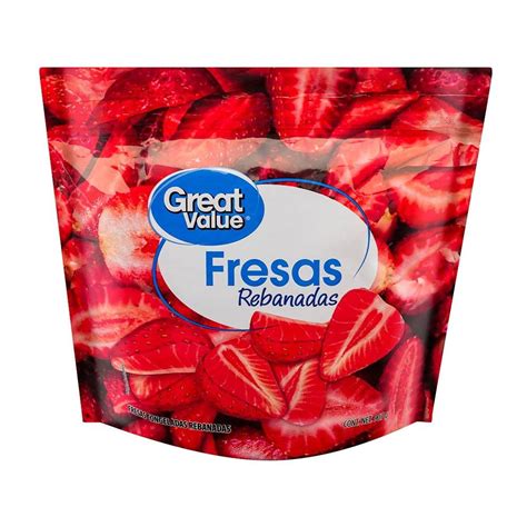 Fresas Great Value Congeladas Rebanadas 907 G Walmart