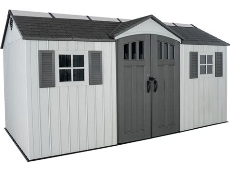 Lifetime 15x8 Plastic Outdoor Storage Shed Kit 60406