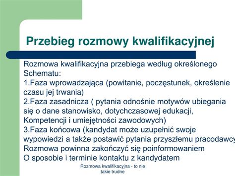 PPT Rozmowa Kwalifikacyjna To Nie Takie Trudne PowerPoint