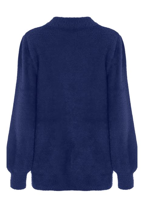 Womens Soft Cosy Cobalt Blue Jumper Peacocks