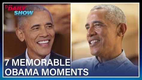 7 Memorable Barack Obama Moments The Daily Show Youtube