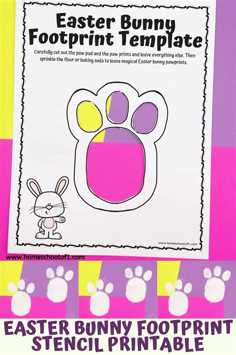 Free Printable Easter Bunny Footprints Diy Easter Bunny Tracks