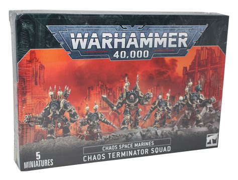 Chaos Space Marine Terminator Squad Across The Board Game Cafe