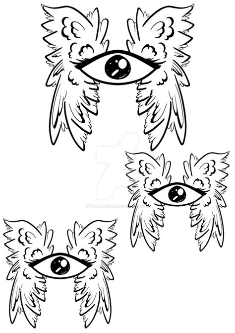 Weirdcore Art Eye Angels By Fueltomylofi On Deviantart