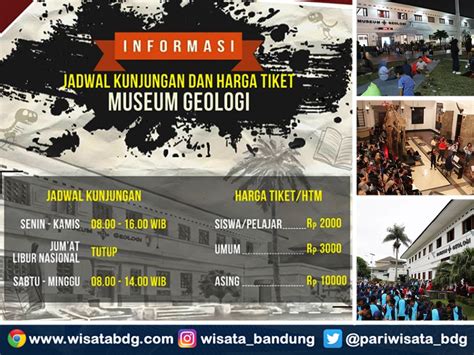 Harga Tiket Masuk Geologi Bandung Peta Lokasi Koleksi Riset