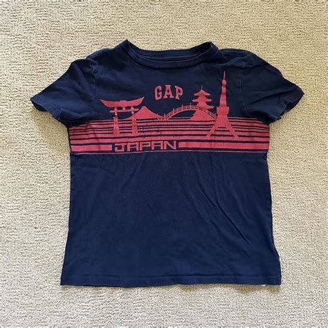 Gap Womens Navy Crop Top Depop