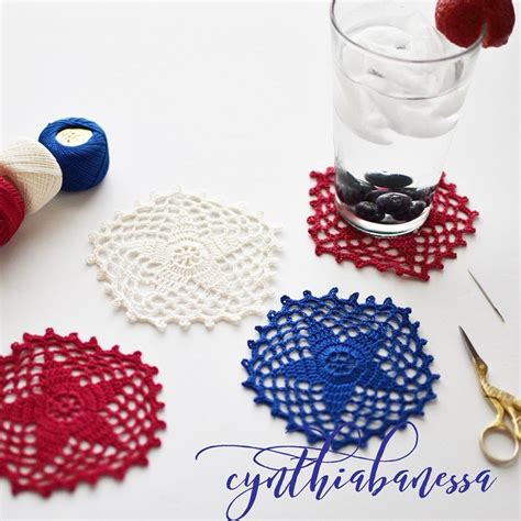 Five Pointed Star Doily Pattern Cynthia Banessa Crochet Star Patterns