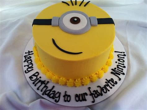 Simple but Sweet Minion cake from Original Cake Lady | Minion birthday cake, Minion cake design ...