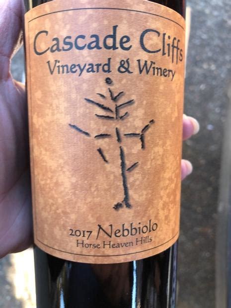 2017 Cascade Cliffs Nebbiolo Usa Washington Columbia Valley Horse