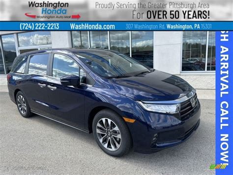 2024 Obsidian Blue Pearl Honda Odyssey EX L 146605419 GTCarLot