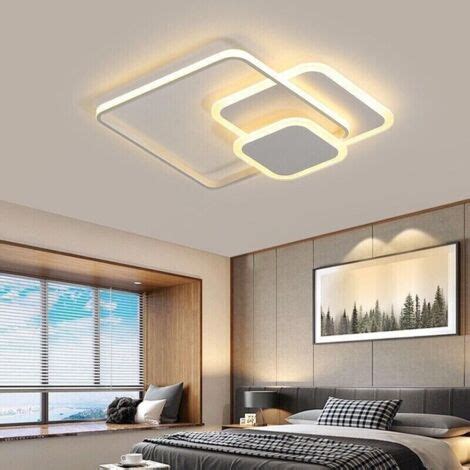 Plafoniera Led Luce Calda Lampadario Quadrati Watt Quadrato Moderno