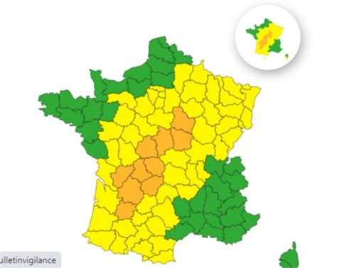 Orages Une dizaine de départements en vigilance orange dans le sud