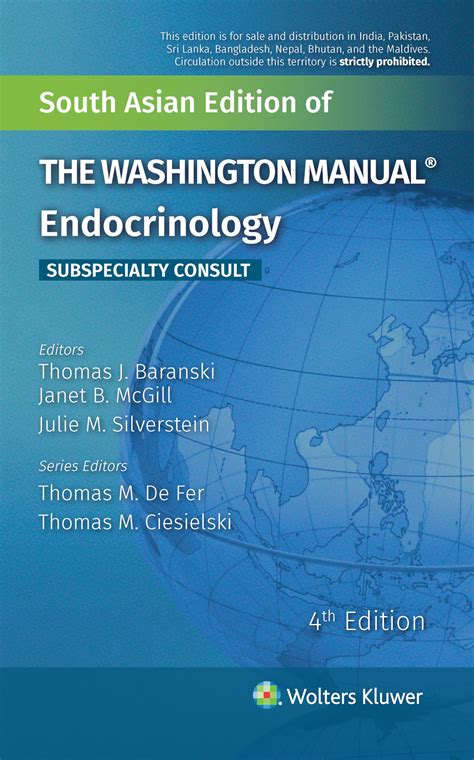 The Washington Manual Of Endocrinology Subspecialty Consult Of Mcgill Janet B Baranski Thomas J Clutter William E 3rd Third Revised Edition On 01 September 2012