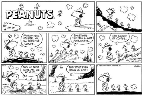 Peanuts By Charles Schulz For October 11 1987 Snoopy