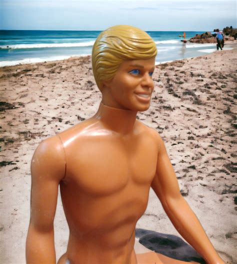 Ken Doll Blonde Hair Nude Bent Arms Mattel Blue Eyes Etsy