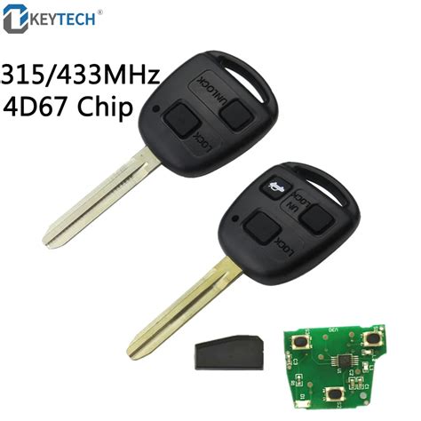 OkeyTech llave remota automática Chip 4D67 para t oyota Camry Prado