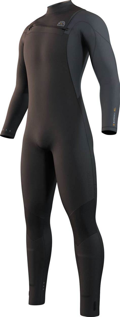 Mystic Mens 2023 Marshall 43mm Chest Zip Wetsuit Black • Pris