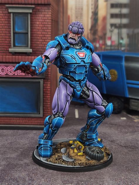 Sentinels Affiliation Fully Painted Marvel Crisis Protocol Atomic Mass Games R Minipainting