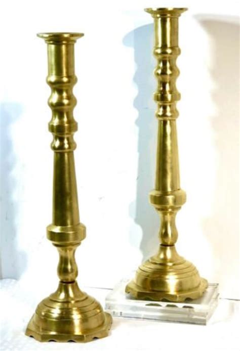 Vintage Brass Candle Holders Alter Church Candlestick Holders Etsy