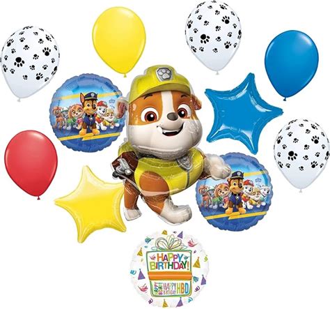 Amazon Anagram Paw Pups On Patrol Rubble Birthday Party Supplies