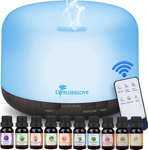 Diffuserlove Essential Oil Diffuser 500ml Aromatherapy